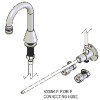 Y780 Knee Auto Tap Basin Kit