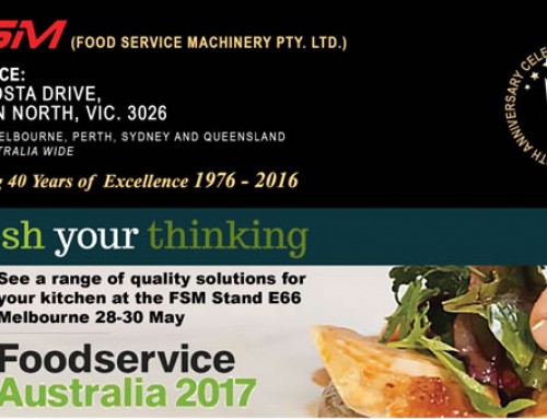 FSM to show the latest from  Dynamic, Acqualine, VITO, Bonn and more at Foodservice Australia 2017