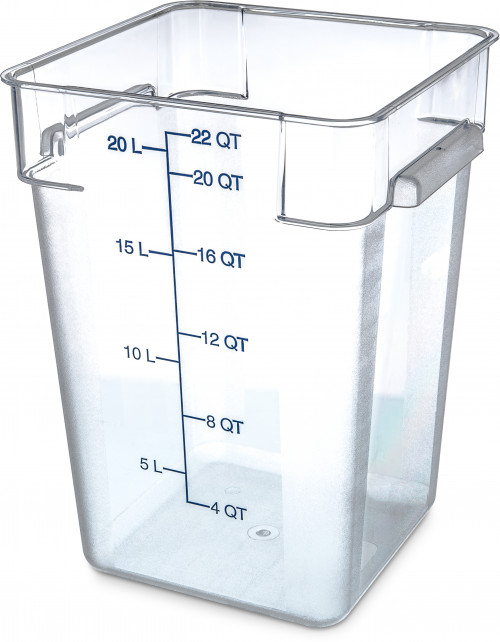 Universal CL-22L - Food Storage Container Square Clear 22 L